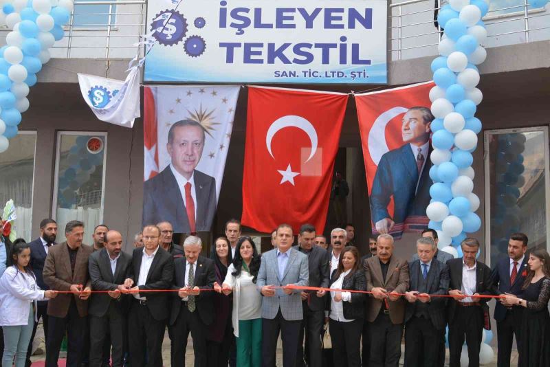 Vali Akbıyık, tekstil atölyesini hizmete açtı
