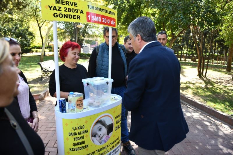 Çanakkale Belediyesi’nden Merve bebeğe destek
