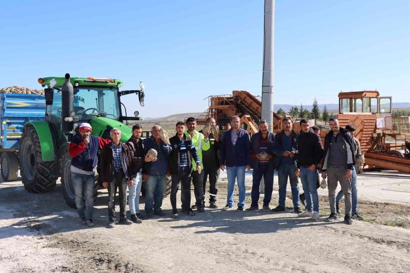 Günyüzü’nde şeker pancarı alımına başlandı
