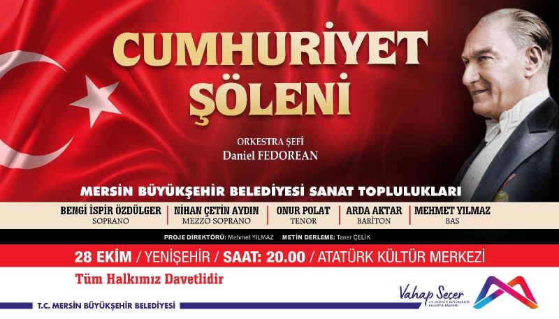 Mersin’de 2 önemli oratoryo ile cumhuriyet taçlanacak
