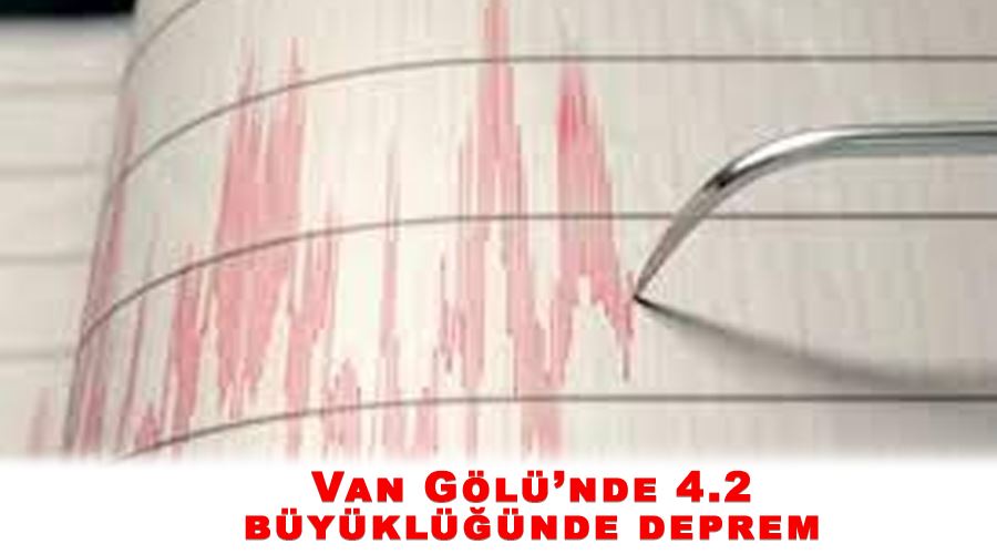 Van Gölü’nde 4.2 büyüklüğünde deprem