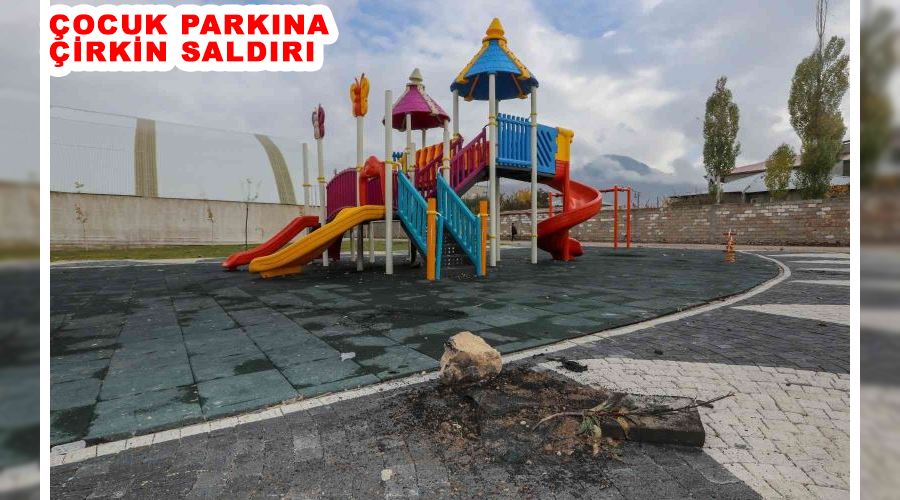 Çocuk parkına çirkin saldırı