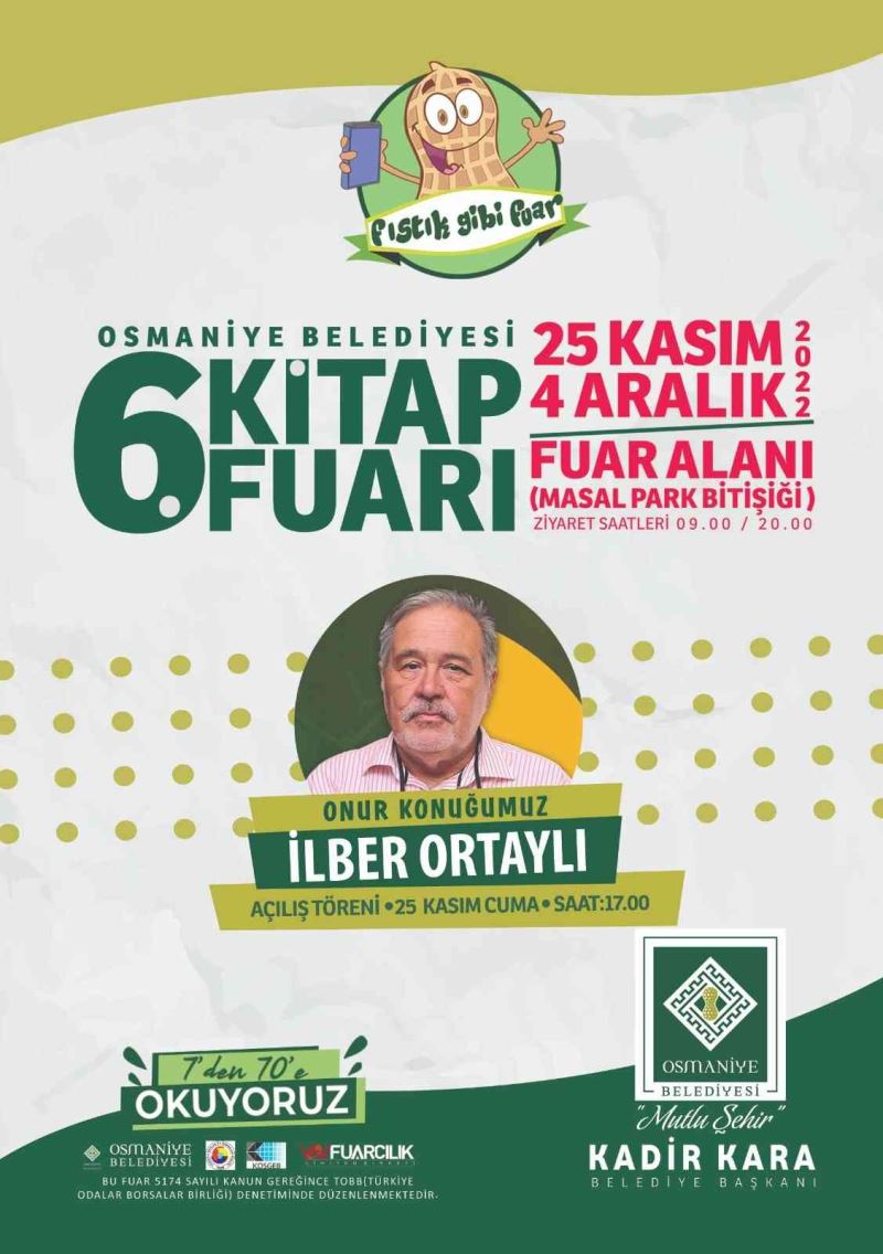 Osmaniye’de 6. Kitap Fuarı 25 Kasım’da açılıyor
