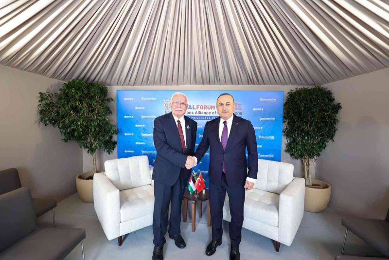 Dışişleri Bakanı Çavuşoğlu, Filistinli ve İspanyol mevkidaşları ile görüştü
