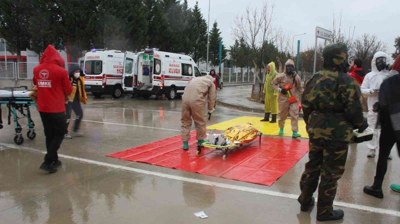 Kırklareli’de gerçeği aratmayan KBRN tatbikatı
