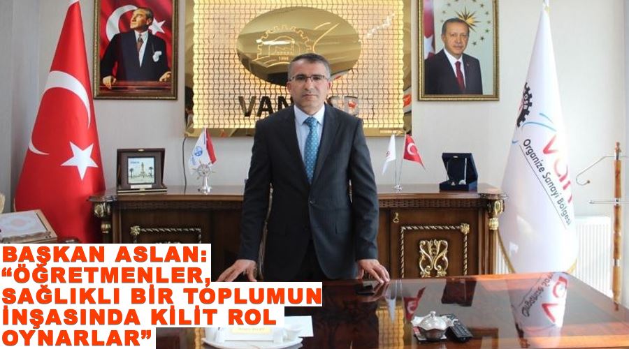 Başkan Aslan: “Öğretmenler, sağlıklı bir toplumun inşasında kilit rol oynarlar”