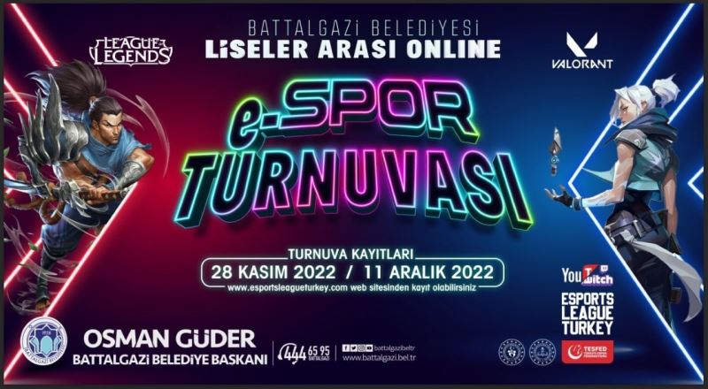 Battalgazi’de ödüllü e-spor turnuvası
