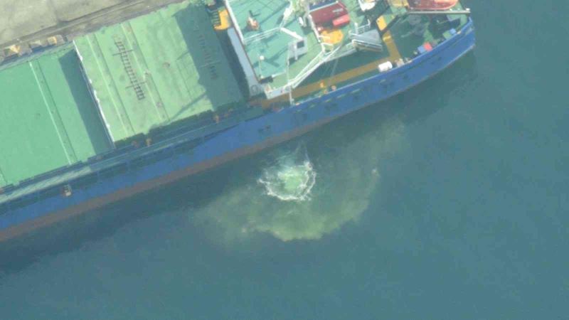 Denizi kirleten gemiye 3 milyon 550 bin lira ceza kesildi
