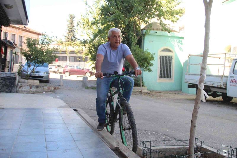 Menemen yerken çaldırdığı bisikletine kavuştu
