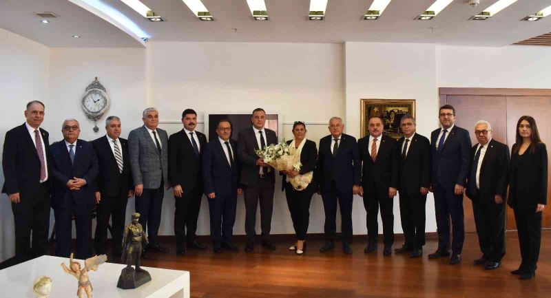 Aydın Ticaret Borsası heyeti, Başkan Çerçioğlu ile görüştü
