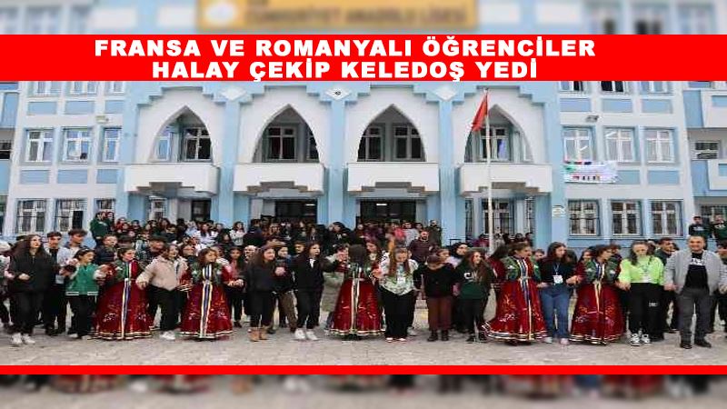 Fransa ve Romanyalı öğrenciler halay çekip keledoş yedi