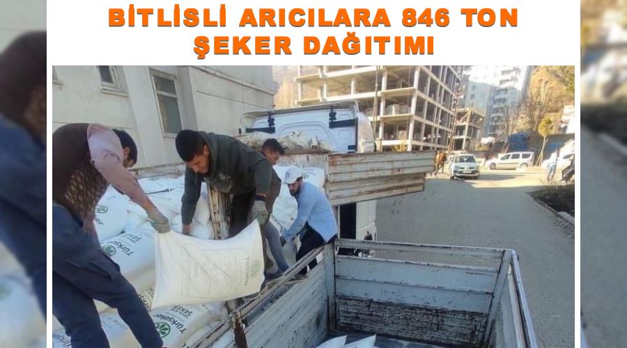Bitlisli arıcılara 846 ton şeker dağıtımı