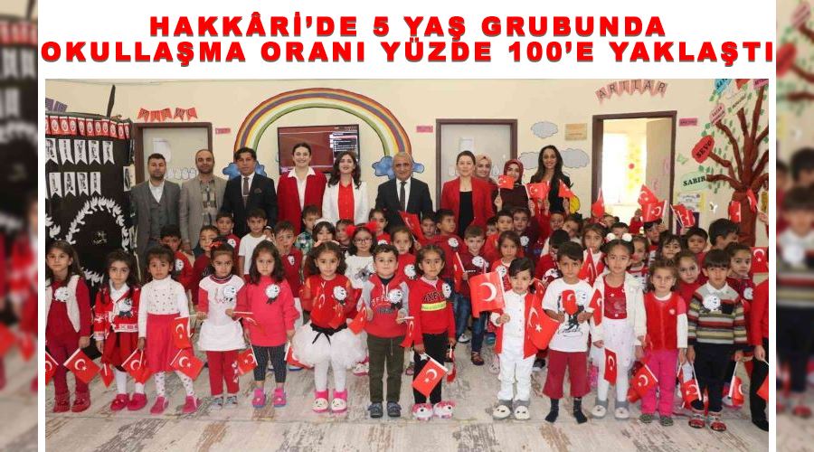 Hakkâri’de 5 yaş grubunda okullaşma oranı yüzde 100’e yaklaştı