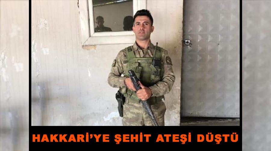 Hakkari’ye şehit ateşi düştü