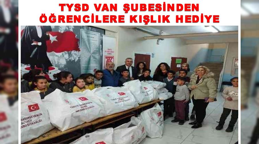 TYSD Van Şubesinden öğrencilere kışlık hediye