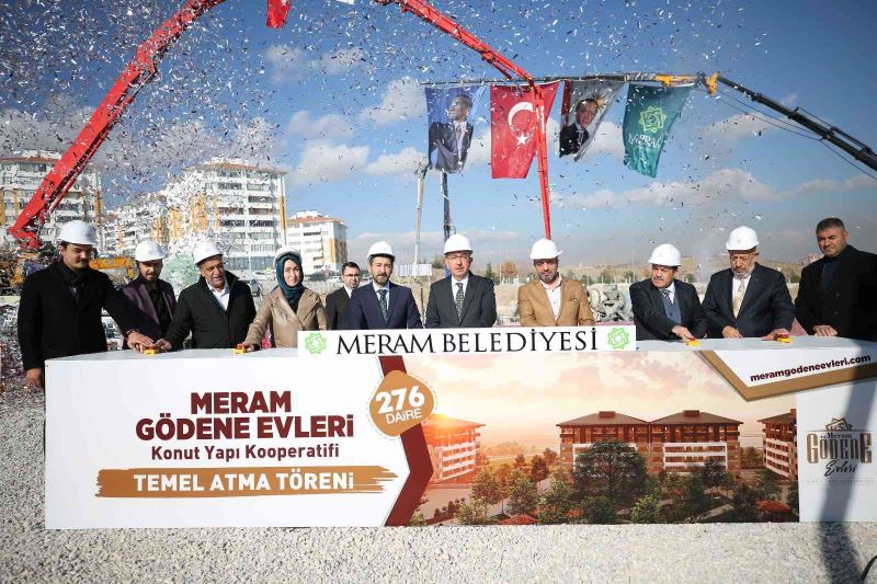 Meram Gödene Evleri’nin temeli atıldı
