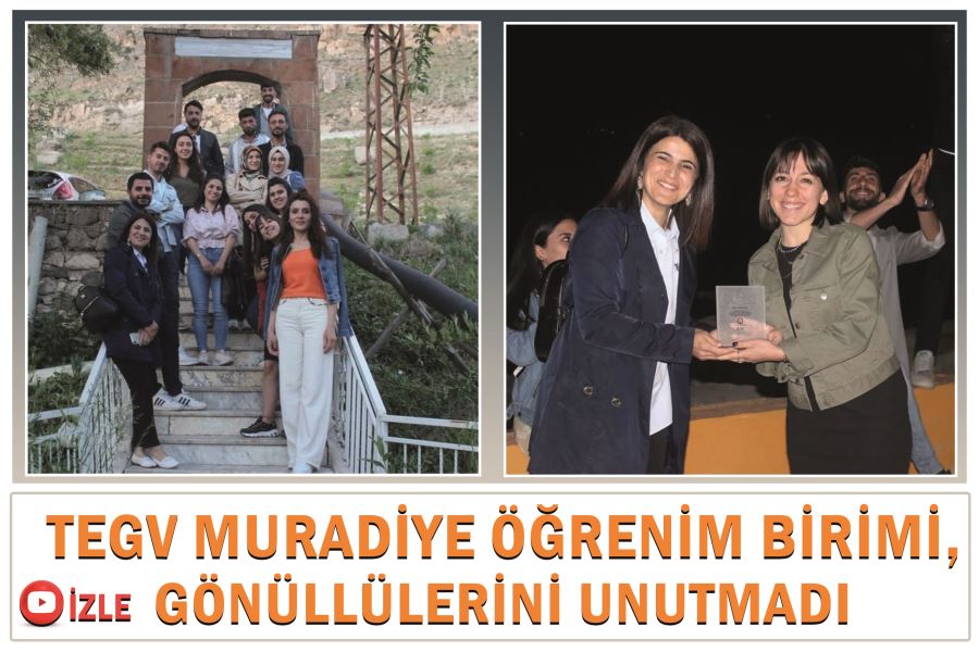 TEGV Muradiye öğrenim birimi, gönüllülerini unutmadı