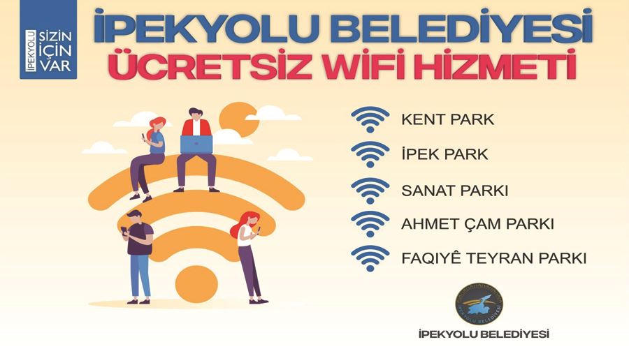 İpekyolu’ndaki parklarda ücretsiz internet dönemi