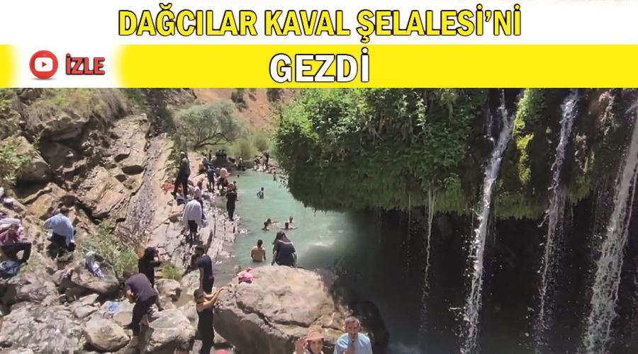 Dağcılar Kaval Şelalesi’ni gezdi