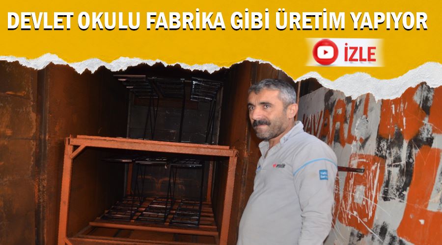 Devlet okulu fabrika gibi üretim yapıyor