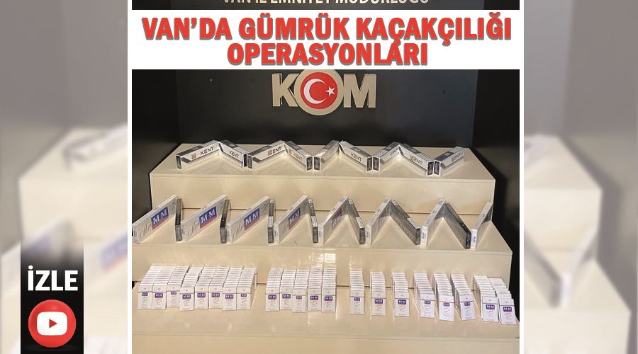 Van’da gümrük kaçakçılığı operasyonları