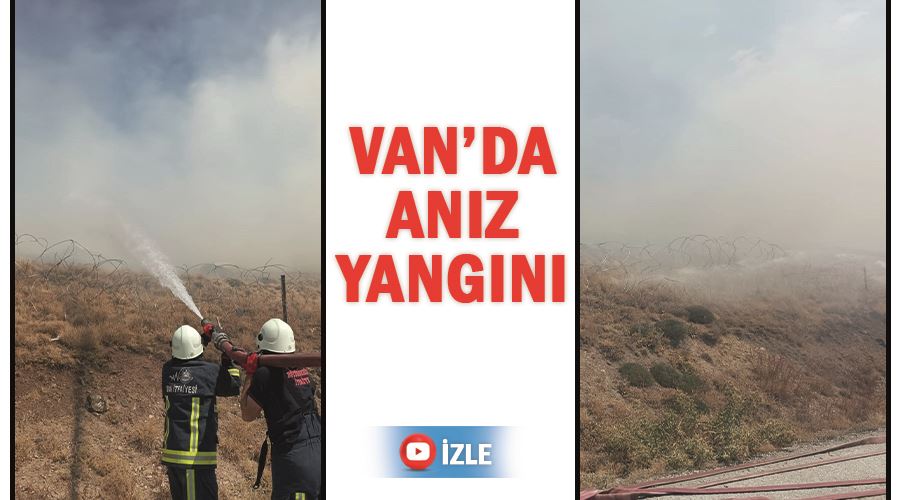 Van’da anız yangını