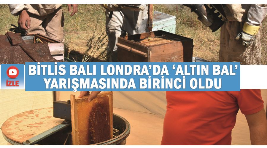 Bitlis balı Londra’da ‘Altın Bal’ yarışmasında birinci oldu