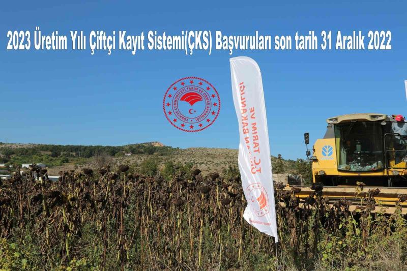 2023 yılı ÇKS başvuruları başladı
