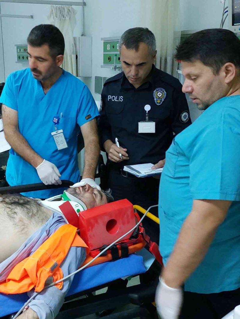 Samsun’da hastane inşaatından düşen işçi yaralandı
