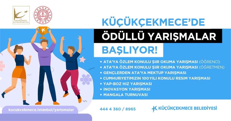 Küçükçekmece’de düzenlenecek ödüllü yarışmalara başvurular başladı
