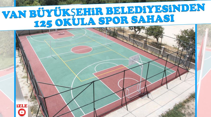 Büyükşehir Belediyesinden 125 okula spor sahası
