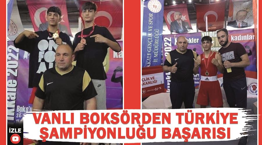  Vanlı boksörden Türkiye şampiyonluğu başarısı