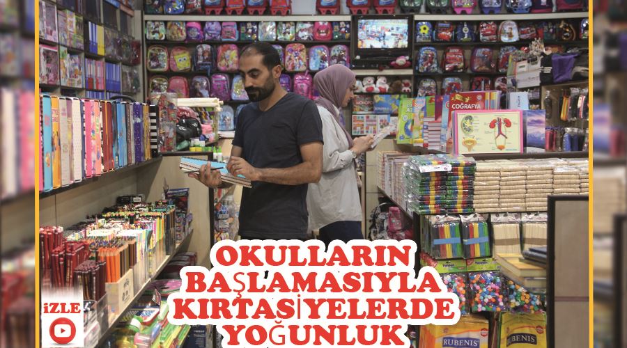 Okulların başlamasıyla kırtasiyelerde yoğunluk