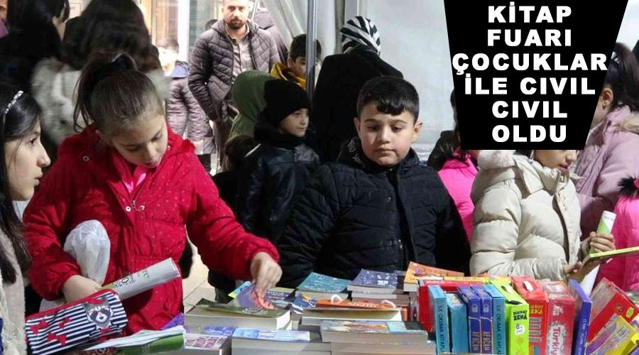 Kitap fuarı çocuklar ile cıvıl cıvıl oldu