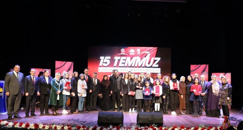 15 Temmuz Kahramanlarına Mektup Yarışması’nın ödülleri verildi
