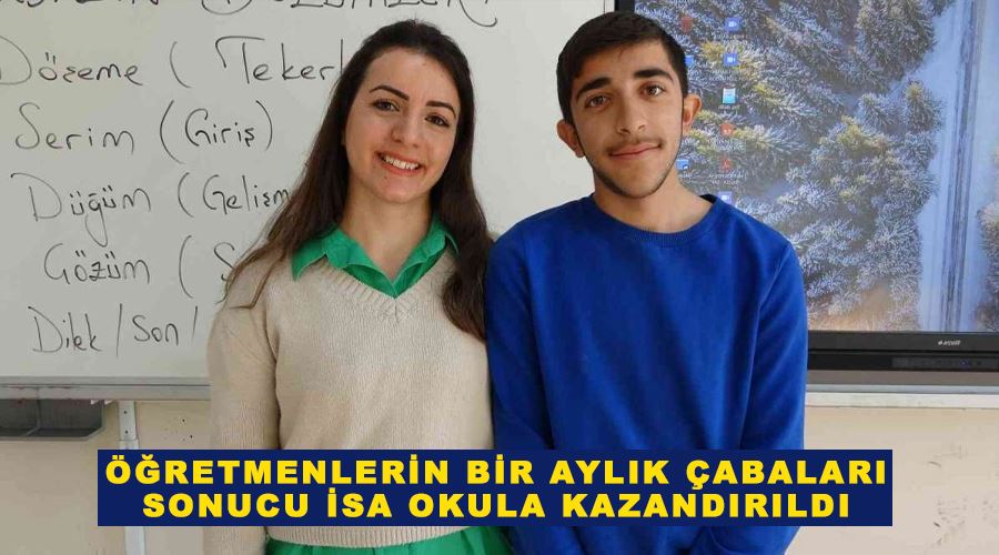 Öğretmenlerin bir aylık çabaları sonucu İsa okula kazandırıldı