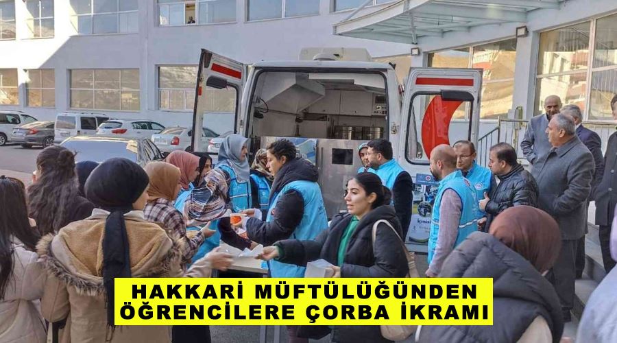 Hakkari Müftülüğünden öğrencilere çorba ikramı