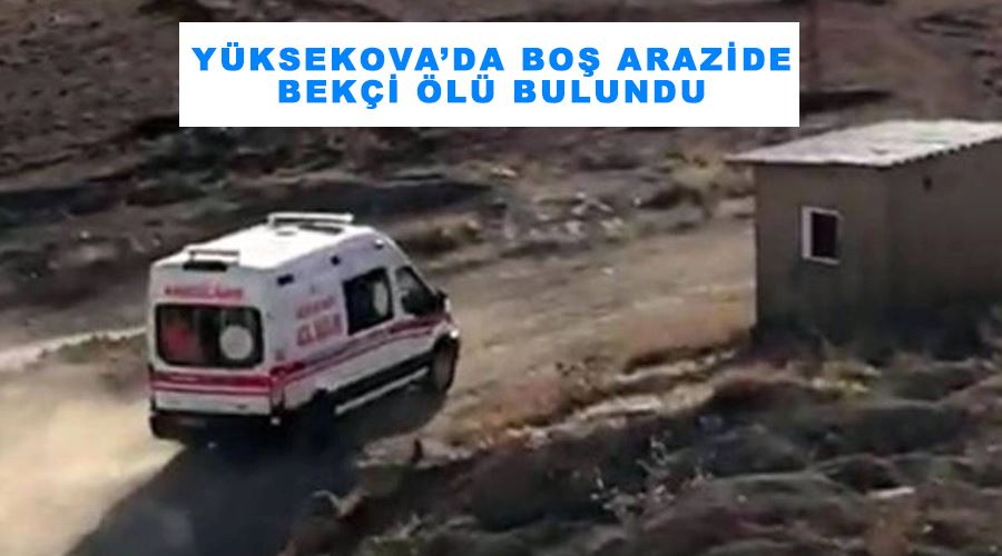 Yüksekova’da boş arazide bekçi ölü bulundu