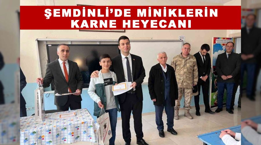 Şemdinli’de miniklerin karne heyecanı