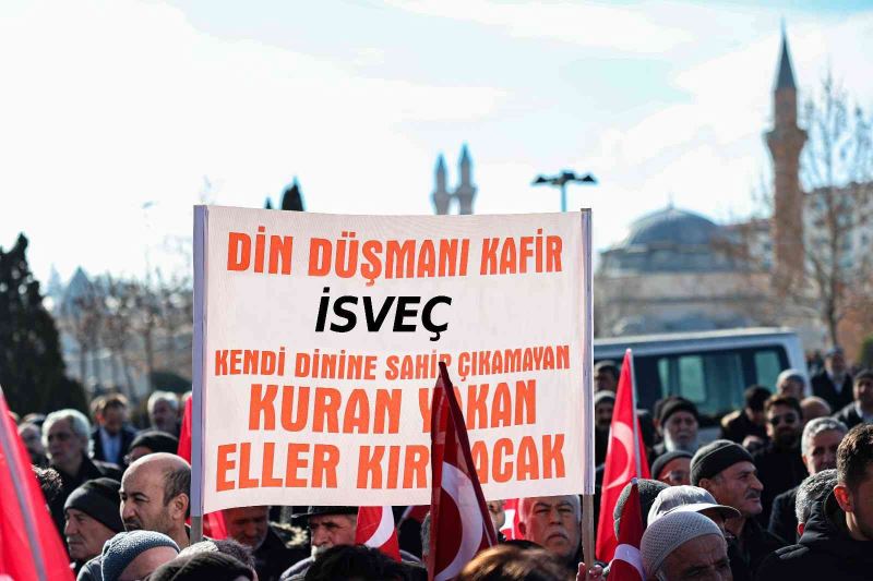 İsveç’te Kuran-ı Kerim’e yapılan saygısızlık Sivas’ta kınandı
