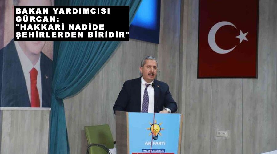 Bakan Yardımcısı Gürcan: 