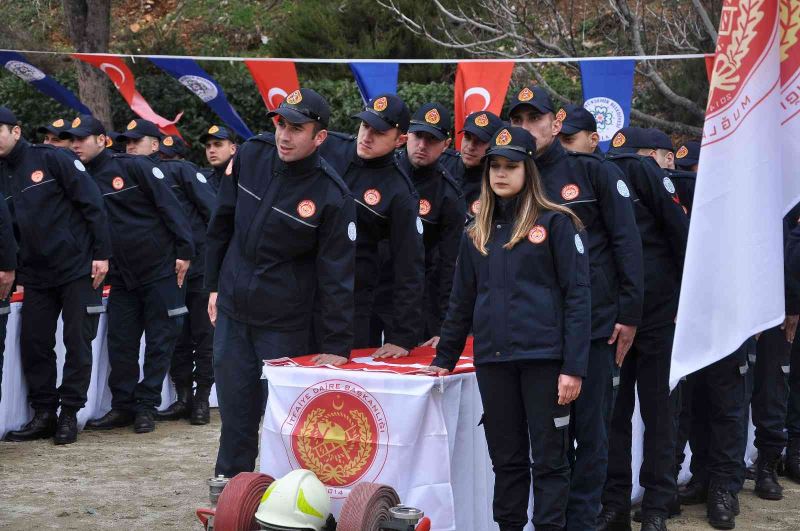 Muğla Büyükşehir Belediyesi itfaiye erleri yemin etti
