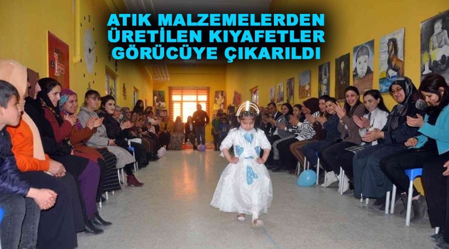 Atık malzemelerden üretilen kıyafetler görücüye çıkarıldı