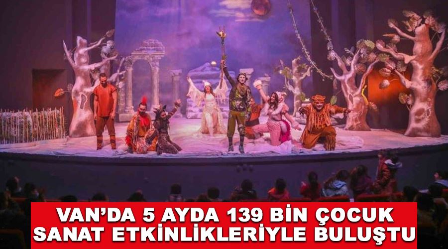 Van’da 5 ayda 139 bin çocuk sanat etkinlikleriyle buluştu