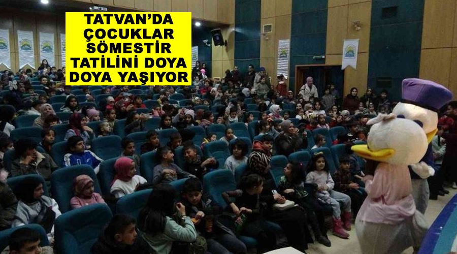 Tatvan’da çocuklar sömestir tatilini doya doya yaşıyor