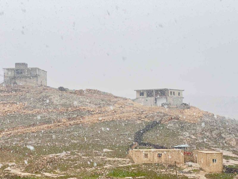 Mardin’de yılın ilk karı lapa lapa yağdı
