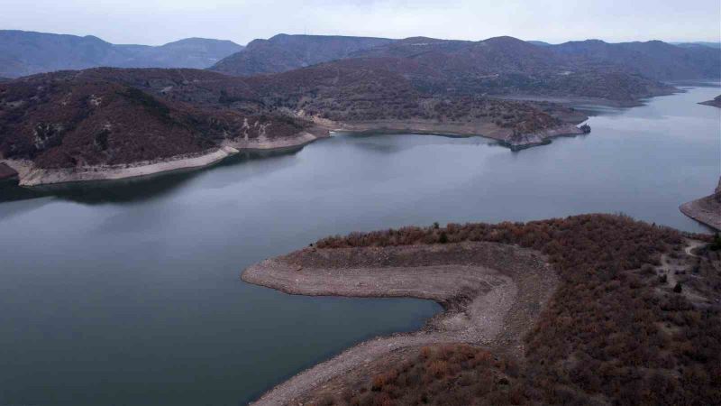 Ankara’da barajların doluluk oranı havadan görüntülendi
