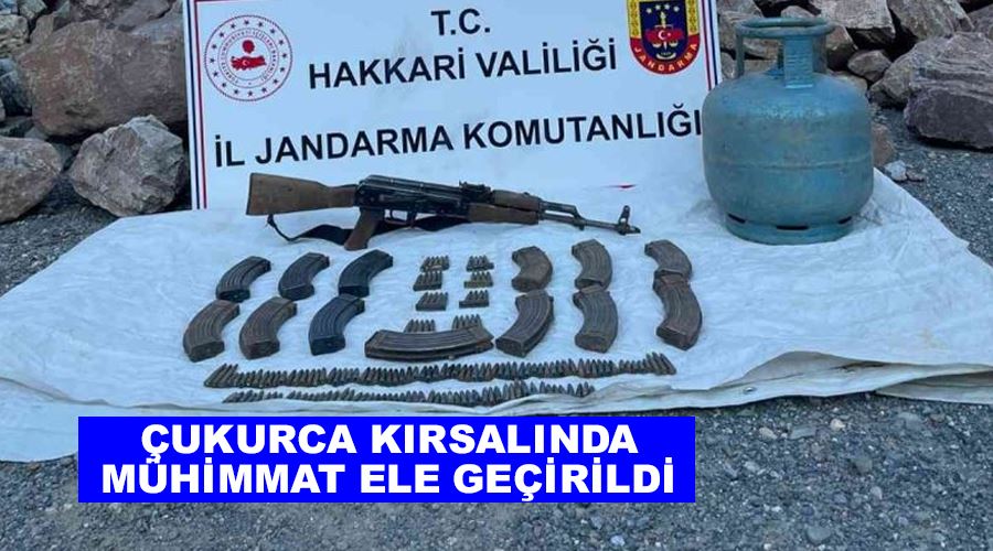 Çukurca kırsalında mühimmat ele geçirildi