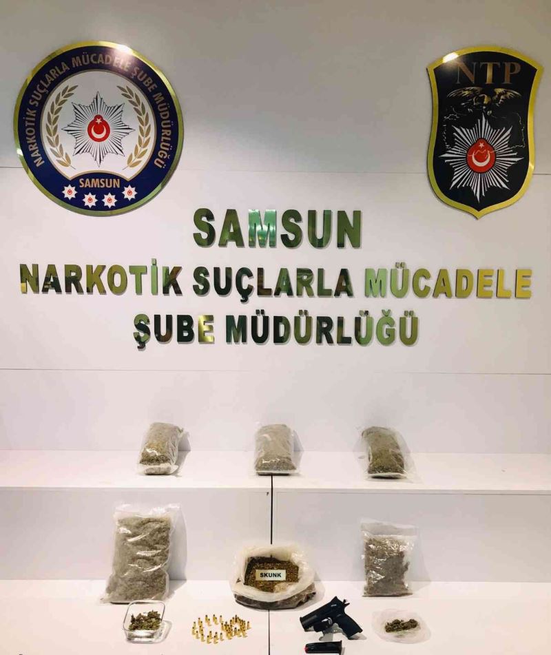 Samsun’da 2 kilo 589 gram uyuşturucu ele geçirildi: 1 gözaltı
