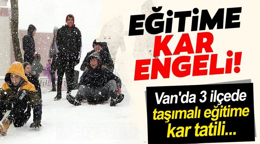 Van’da taşımalı eğitime kar engeli